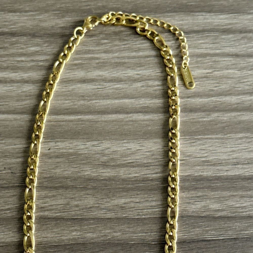 Gold Chain Necklace Q623 - Picture 3 of 5